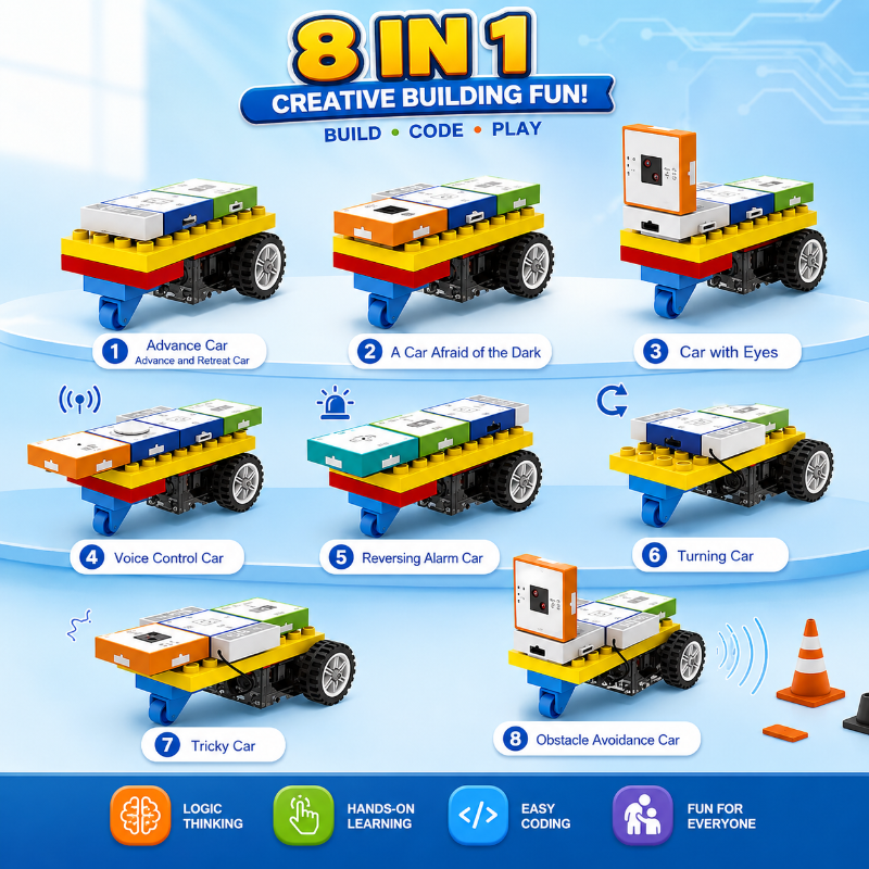 STEM Programming Blocks – Learn to Code – Building Blocks Set