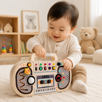 Thumbnail for Wooden Busy Board – Motor Skills & Interactive – Music Activity Board