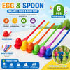 Wooden Egg Spoon Game – Motor Skills & Learning – Egg Race Balance Game