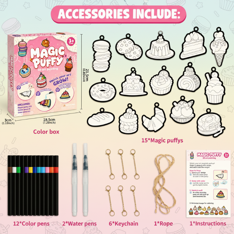 Magic Puff Paint – Creative & Interactive – Craft Kit with Magical Foam Texture