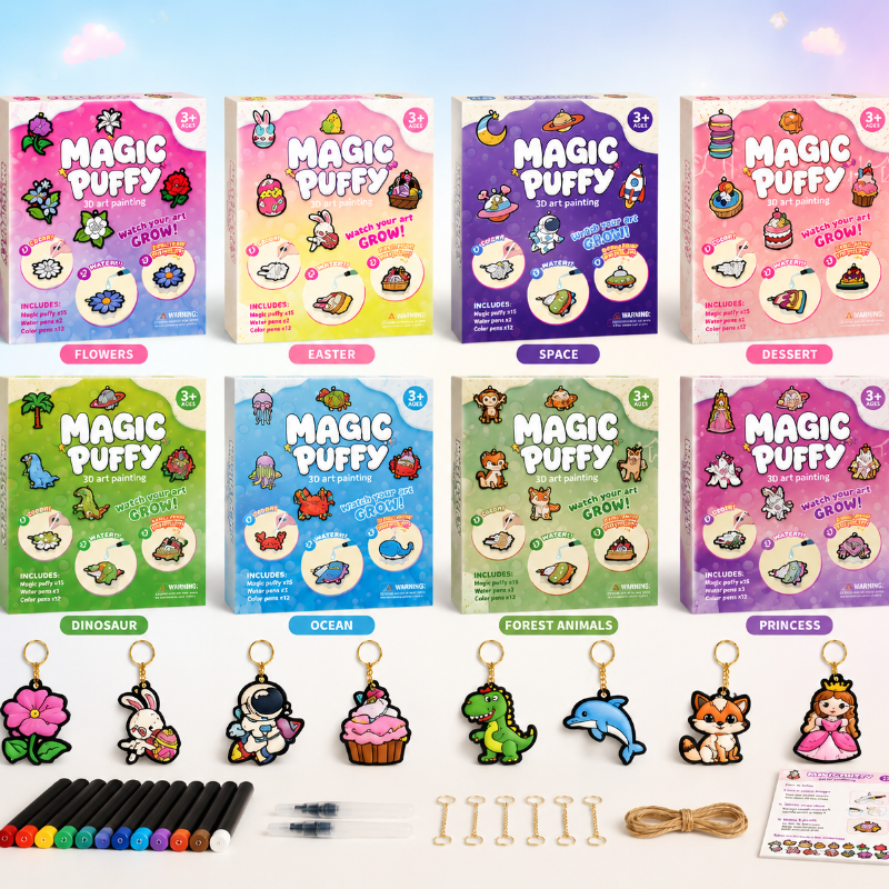 Magic Puff Paint – Creative & Interactive – Craft Kit with Magical Foam Texture