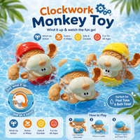 Thumbnail for Clockwork Monkey Toy – Playful & Water Fun – Wind-Up Bath Toy