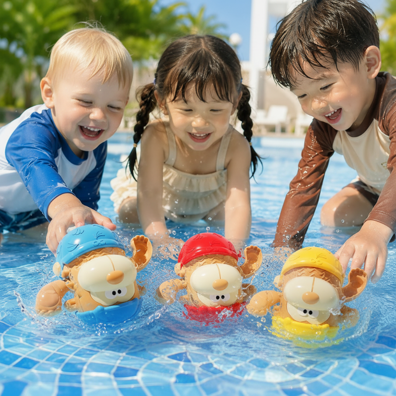 Clockwork Monkey Toy – Playful & Water Fun – Wind-Up Bath Toy