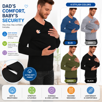 Thumbnail for Kangaroo Pocket Shirt – Comfortable & Convenient – Men's T-Shirt Baby Carrier