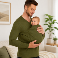 Thumbnail for Kangaroo Pocket Shirt – Comfortable & Convenient – Men's T-Shirt Baby Carrier