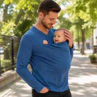 Thumbnail for Kangaroo Pocket Shirt – Comfortable & Convenient – Men's T-Shirt Baby Carrier