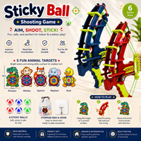 Thumbnail for Sticky Ball Shooting Game – Active & Interactive – Darts Set