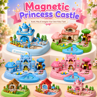 Thumbnail for Magnetic Princess Castle – Creative & Magical – Magnetic Dollhouse Play Set