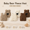 Baby Bear Fleece Vest – Warm & Soft – Kids' Bear Cardigan
