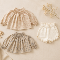 Thumbnail for Cotton Shirt & Shorts – Lightweight & Comfortable – Children's Summer Outfit