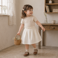 Thumbnail for Bella Knit Top & Skirt – Light & Airy – Knitted Children's Summer Set