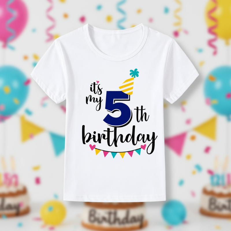 Birthday Graphic Tee – Cute & Lighthearted – Kids' Birthday T-shirt