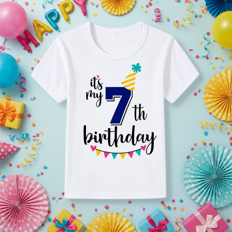Birthday Graphic Tee – Cute & Lighthearted – Kids' Birthday T-shirt
