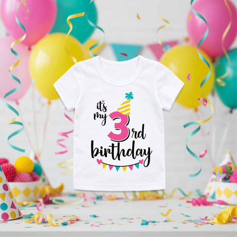 Birthday Graphic Tee – Cute & Lighthearted – Kids' Birthday T-shirt