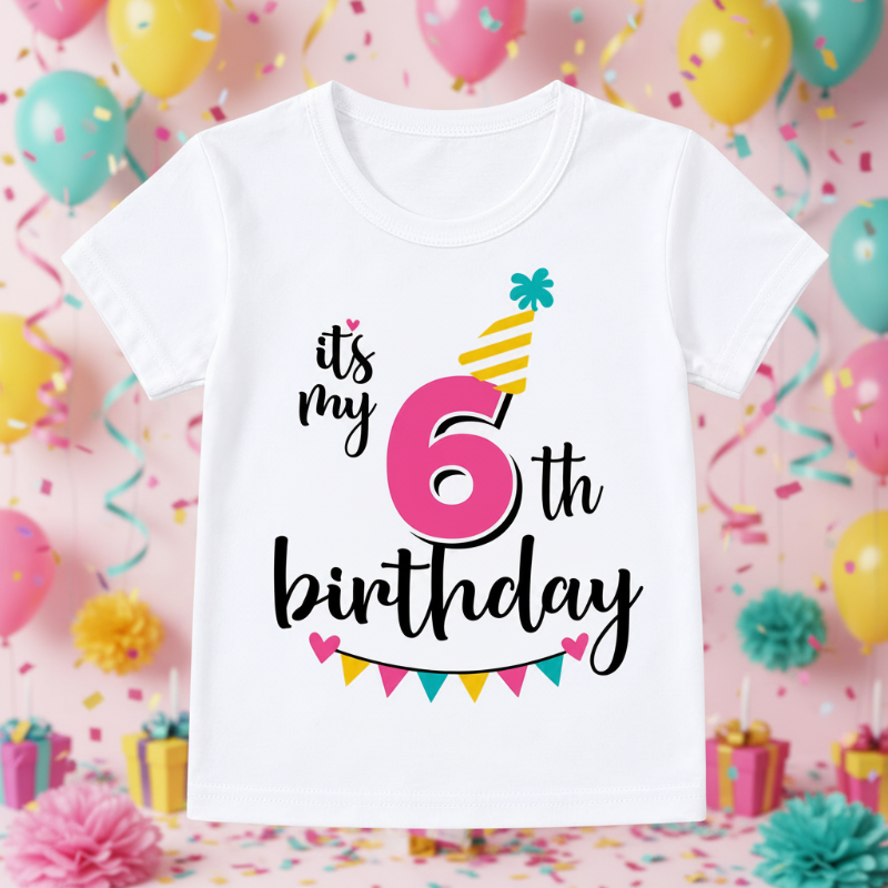 Birthday Graphic Tee – Cute & Lighthearted – Kids' Birthday T-shirt