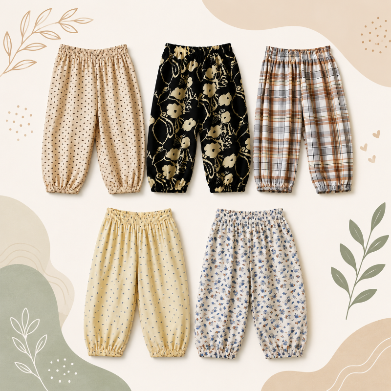 Harem Pants – Lightweight & Comfortable – Loose-Fitting Kids' Pants