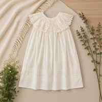 Thumbnail for Sleeveless Dress – Elegant & comfortable – Lace Collar Dress