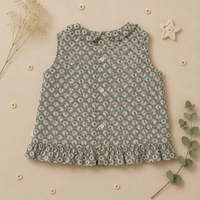 Thumbnail for Matching Set – Comfortable & Daisy Print – Bloomers, Skirt & Blouse