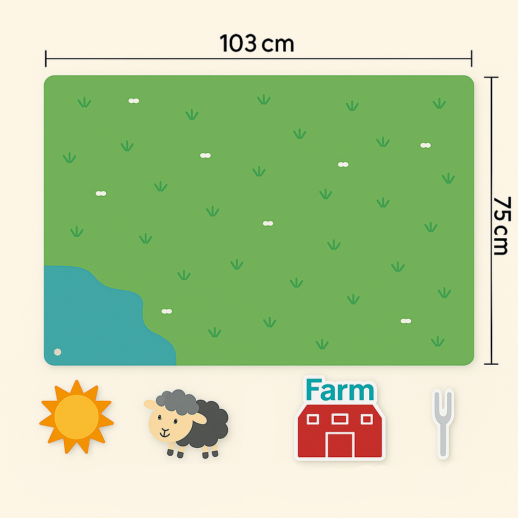 FeltBoard™ - Meet the wonderful animals! - Felt board