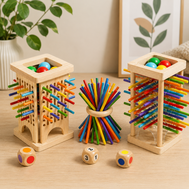 Wooden Stick Battle Game – Thinking & Interactive – Strategy Board Game
