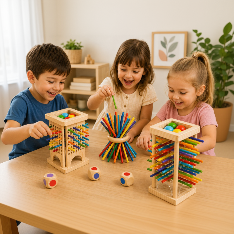 Wooden Stick Battle Game – Thinking & Interactive – Strategy Board Game