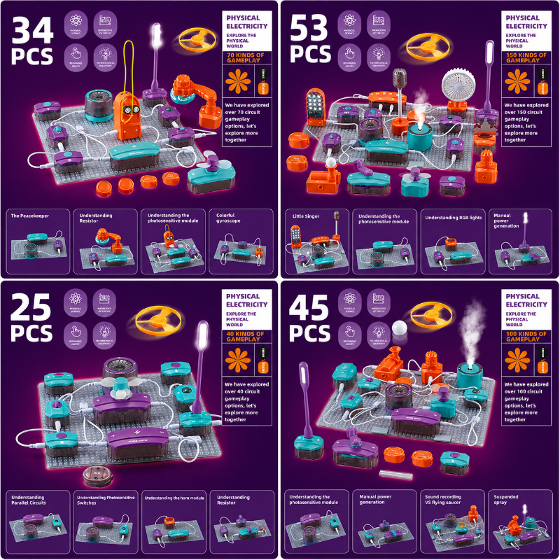 STEM Electronic Building Kit – Educational & Technical – Circuit Experiment Kit