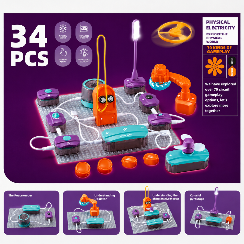 STEM Electronic Building Kit – Educational & Technical – Circuit Experiment Kit