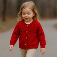 Thumbnail for CozyCub – Comfortable & Stylish – Knitted Children's Cardigan Sweater