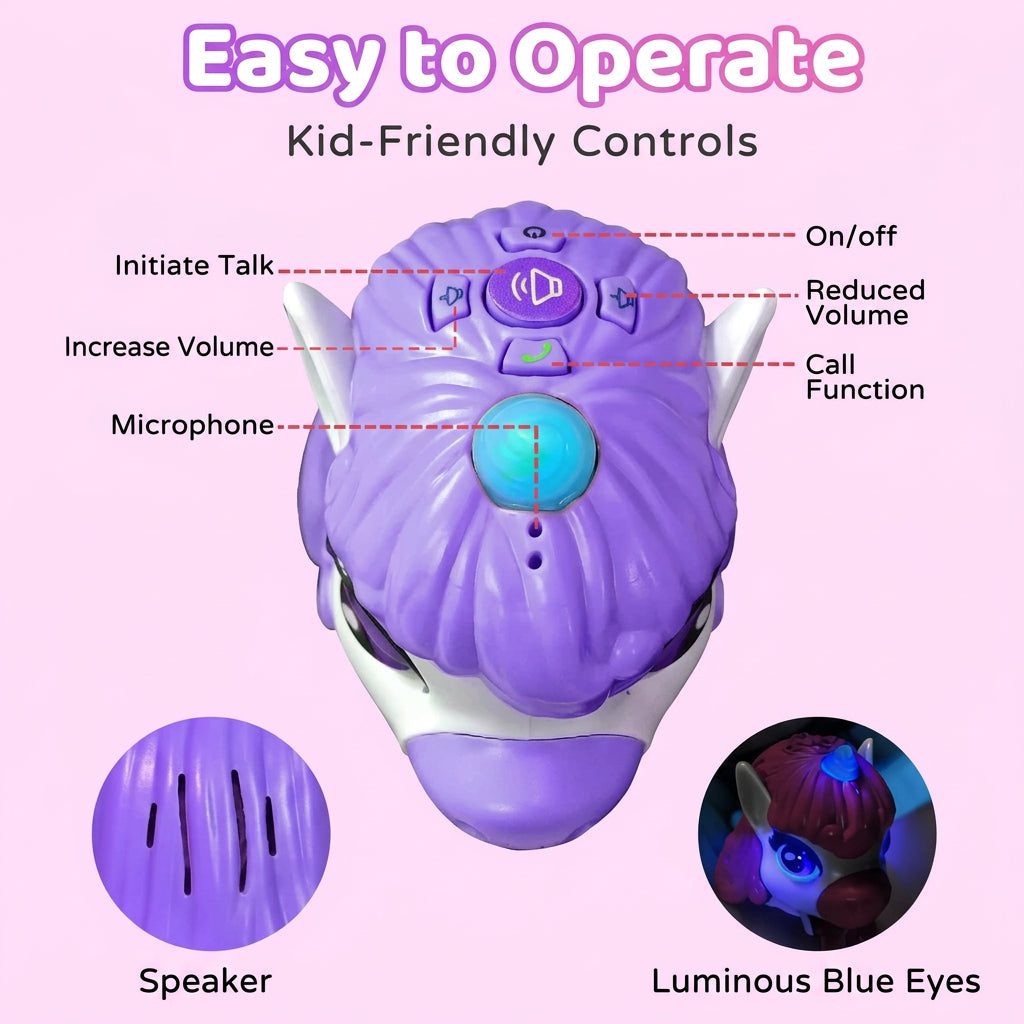 UnicornTalk – Cute & Interactive – Unicorn Walkie-Talkie for Kids