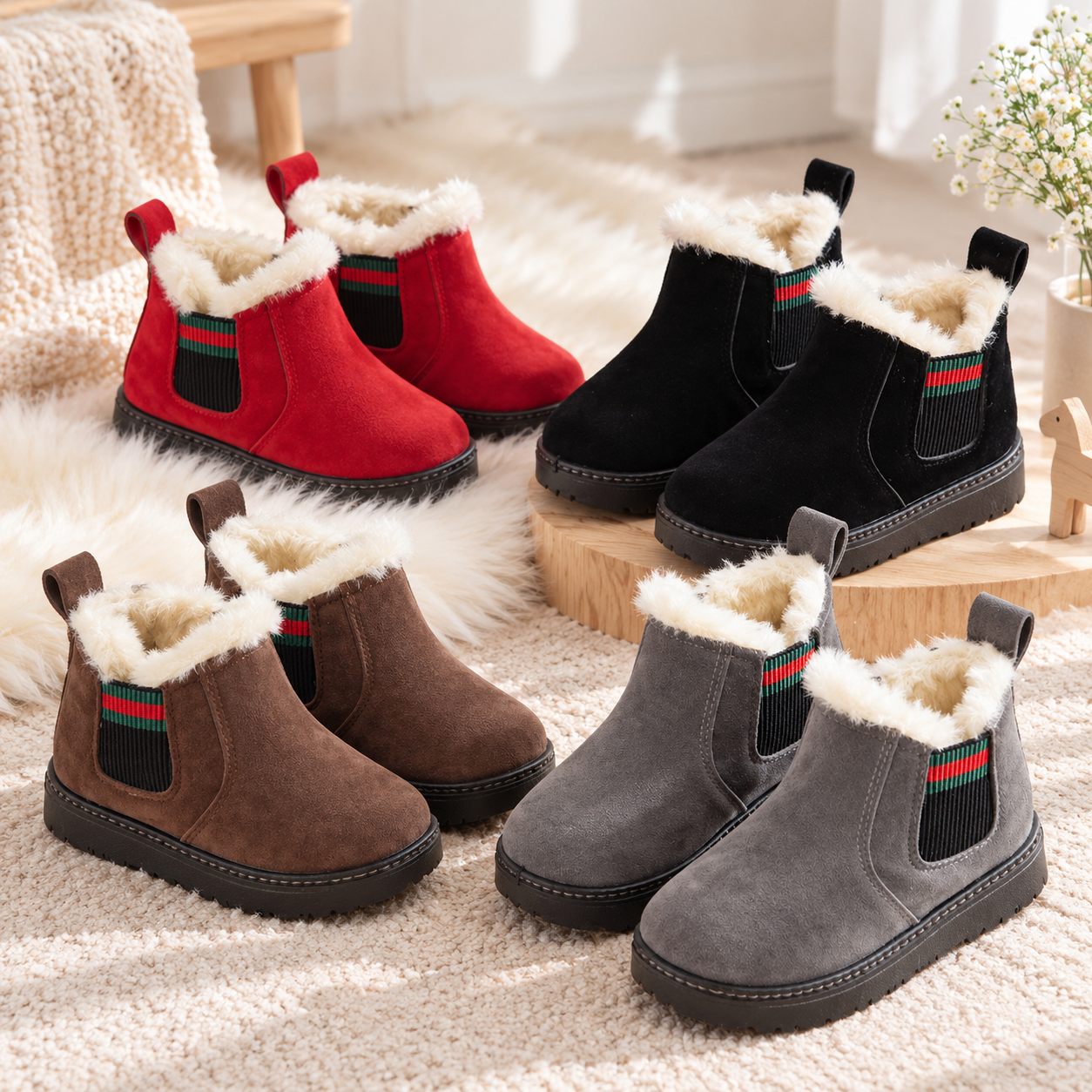 SnowySteps – Warm & Soft – Baby Winter Boots with Plush Lining