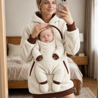 Thumbnail for MamaHug – Warm & Practical – 2-in-1 Hoodie for Mom and Baby