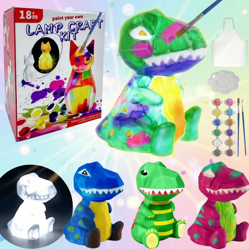 MiniCrafters – Creativity & Learning – DIY Lamp Animal Painting Set