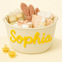 Thumbnail for CuddleBasket – Cute & Personal – Personalized Diaper Basket