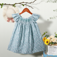 Thumbnail for Floral Dress – Light & Airy – Girls' Flutter-Sleeve Dress