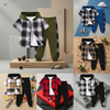 Boys' Checkered Outfit – Trendy and Comfortable – Checkered Kids' Clothing Set