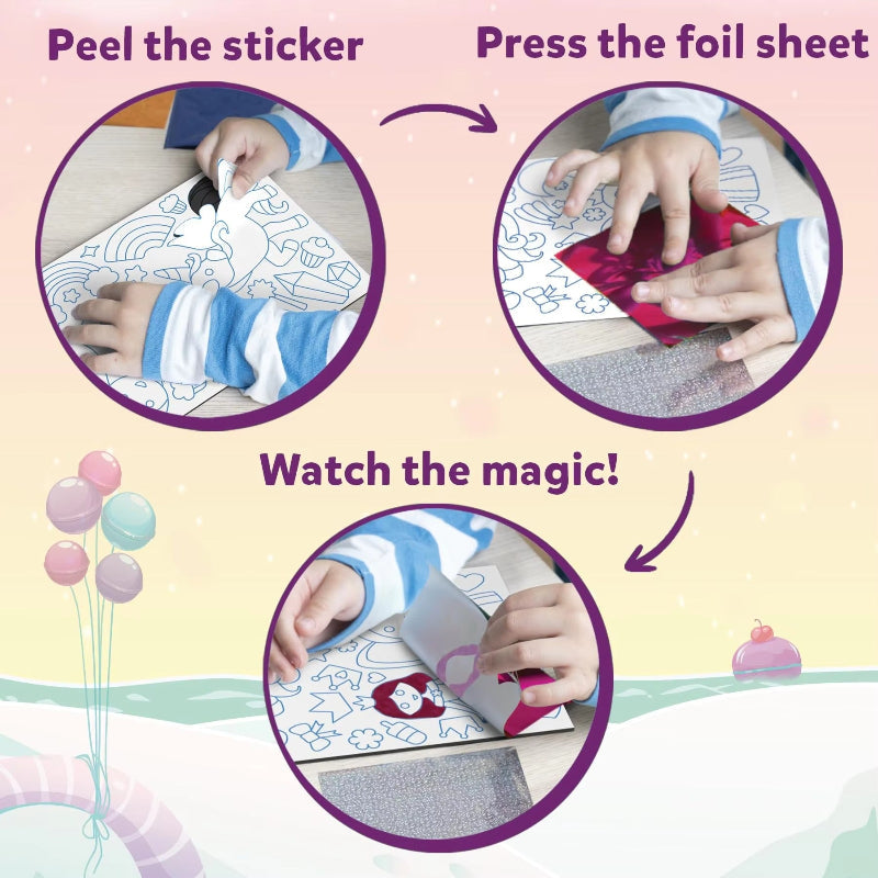 FoilMagic – Playful & Creative – Foil Sticker Art Set