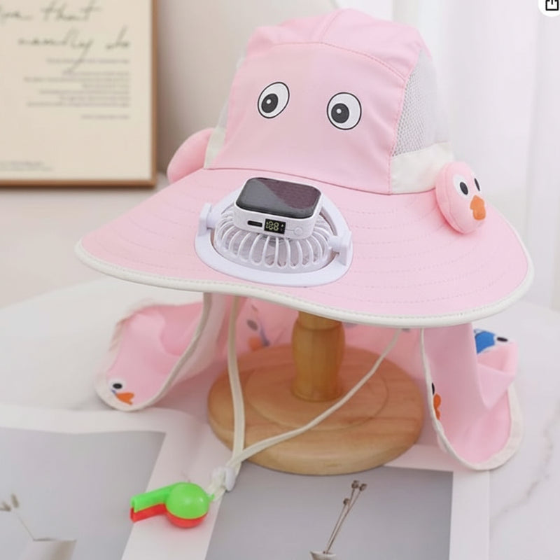 HappyShade – Sun Protection & Cooling – Children's Summer Hat with Fan
