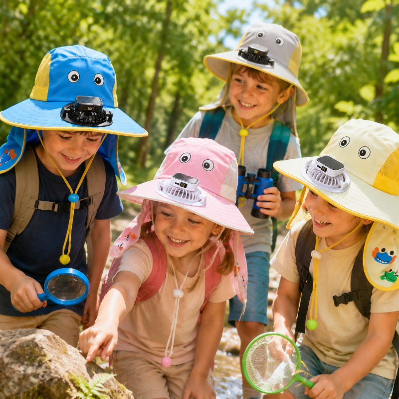 HappyShade – Sun Protection & Cooling – Children's Summer Hat with Fan