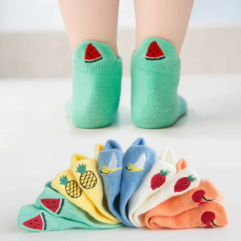 PlayfulToes – Colorful & Soft – Low-Cut Kids' Socks (Set of 5)