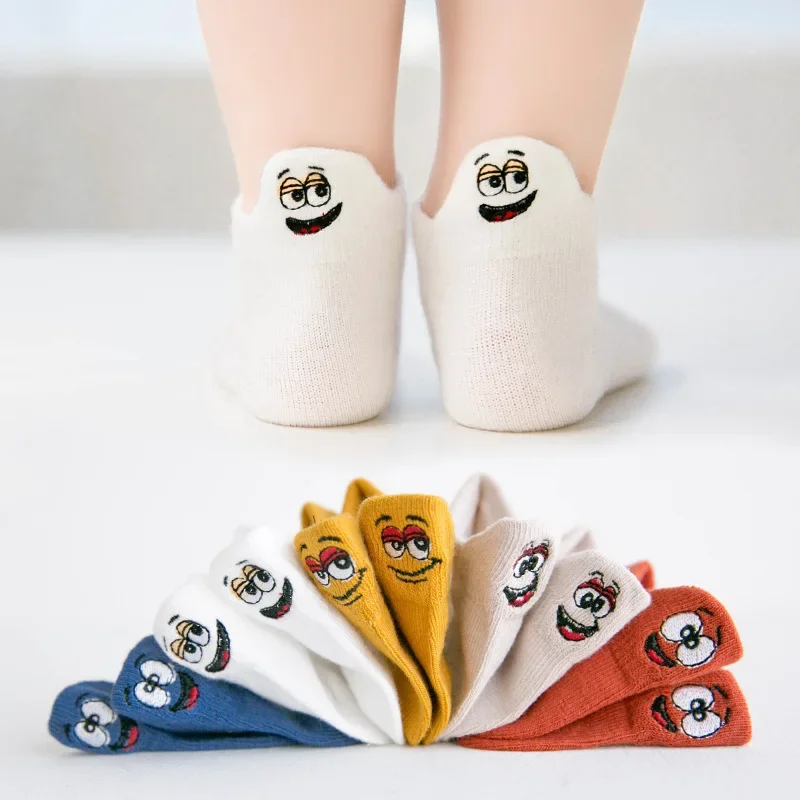 PlayfulToes – Colorful & Soft – Low-Cut Kids' Socks (Set of 5)