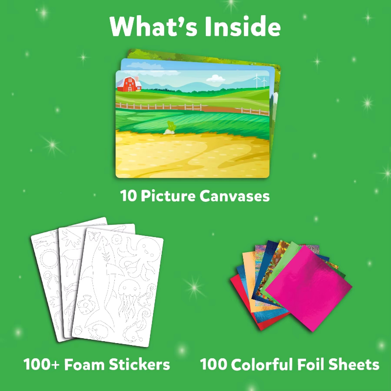 FoilMagic – Playful & Creative – Foil Sticker Art Set