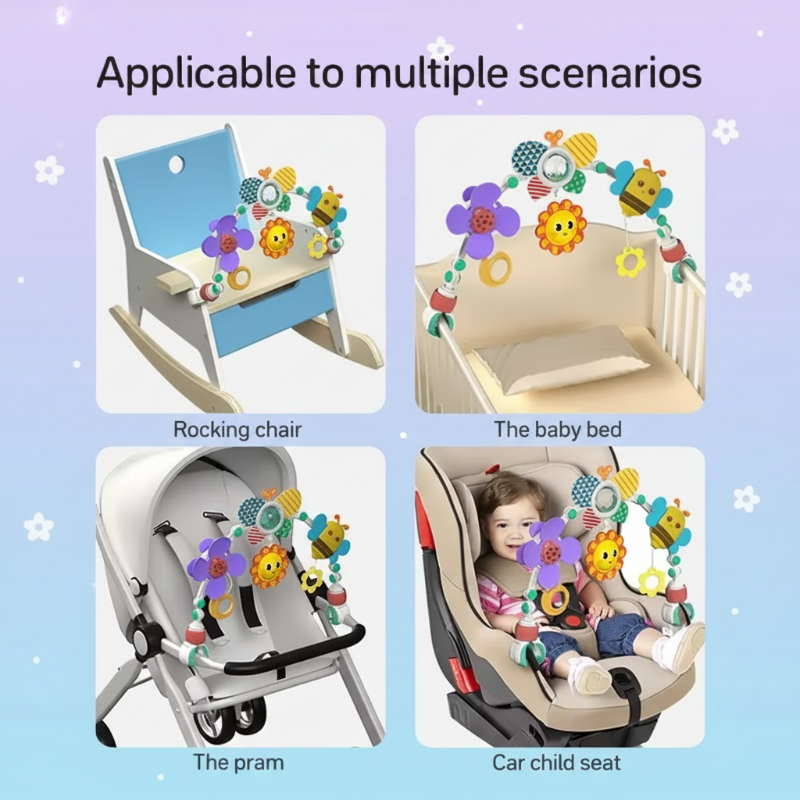 BuzzBloom – Colorful & Interactive – Baby Play Arch