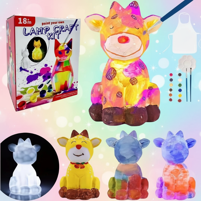 MiniCrafters – Creativity & Learning – DIY Lamp Animal Painting Set