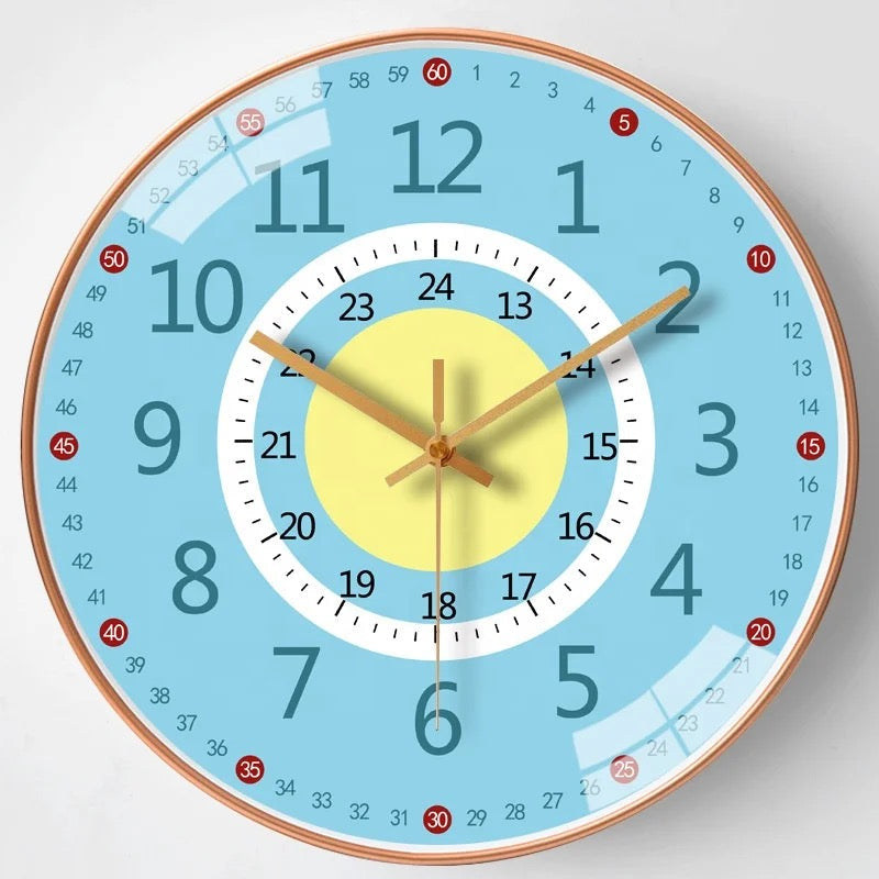 ChildrenTime – Independent & Quiet - Educational Children's Wall Clock