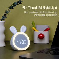 Thumbnail for BunnyGlow – Cute & Practical – Digital Kids' Alarm Clock with Night Light