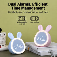 Thumbnail for BunnyGlow – Cute & Practical – Digital Kids' Alarm Clock with Night Light