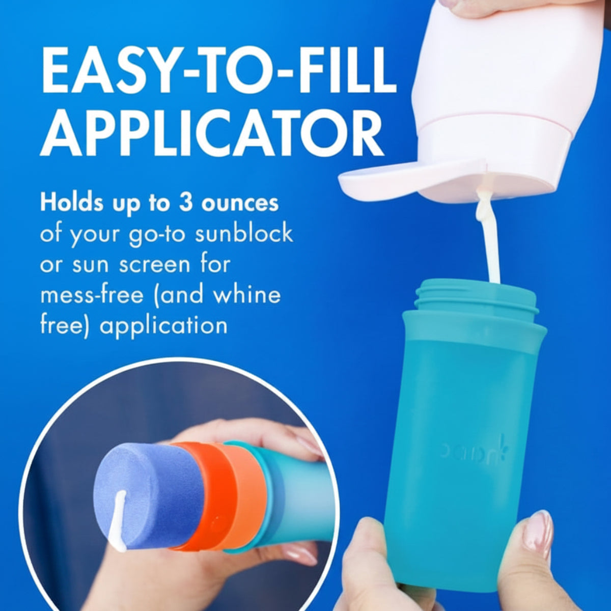 SunnyKids – Child-Friendly & Safe – Refillable Sunscreen Applicator