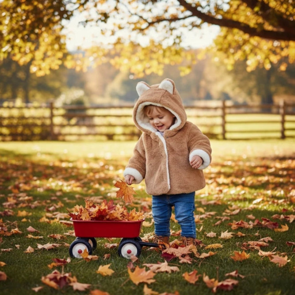 CozyPrincess – Warm & Soft – Plush Girls' Jacket with Hood