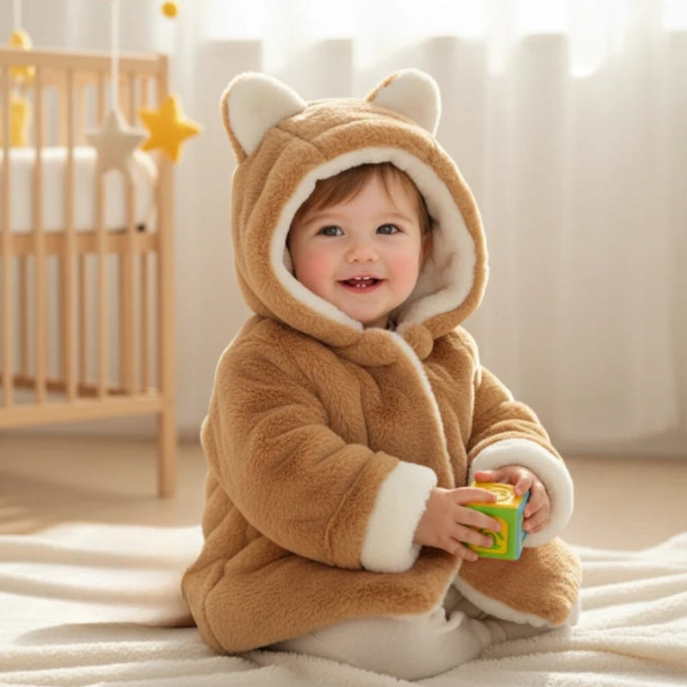 CozyPrincess – Warm & Soft – Plush Girls' Jacket with Hood