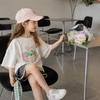 SunnyKids – Comfortable & Cute – Oversized T-shirt with Cartoon Print